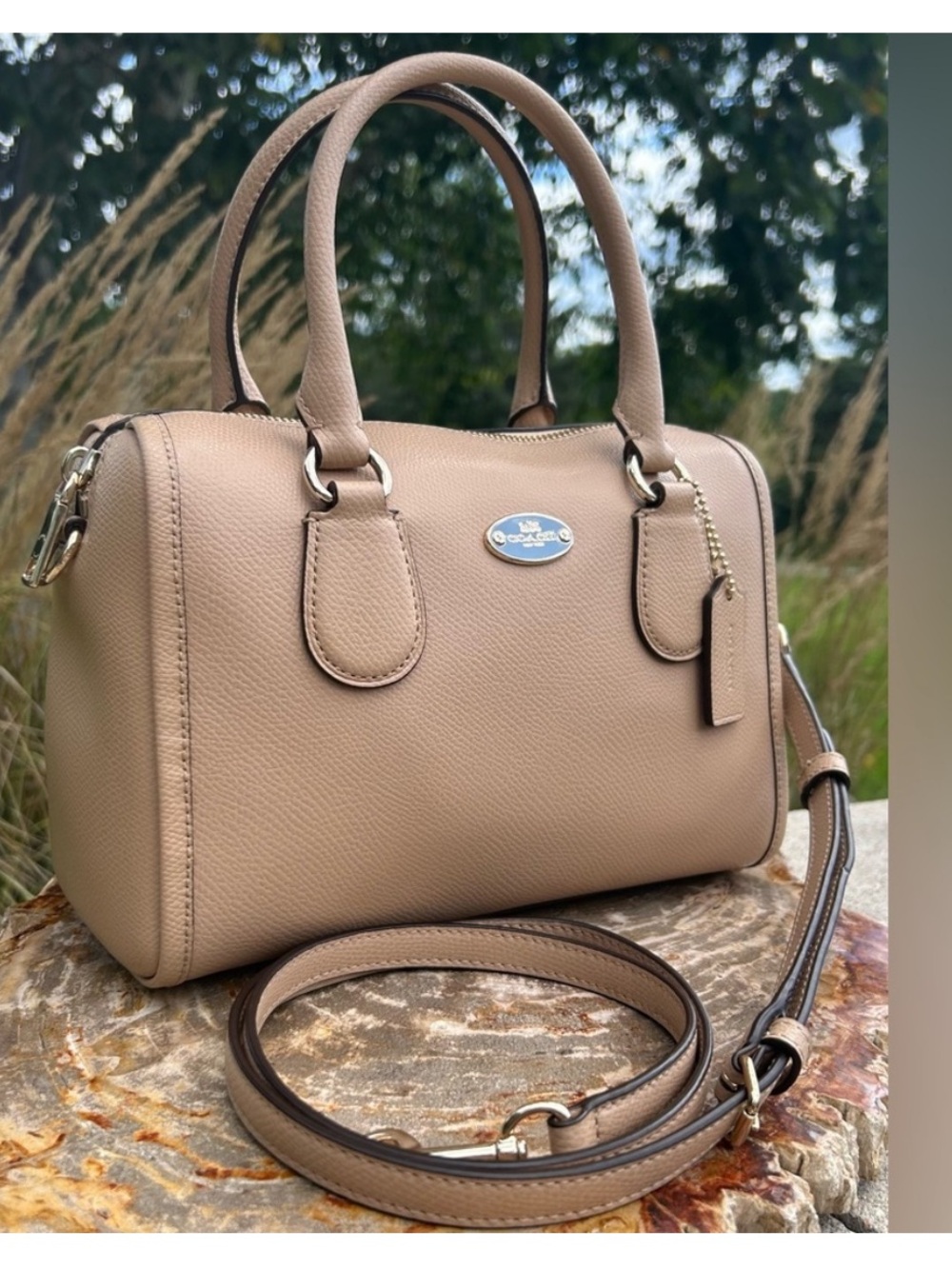 Coach Mini Bennett Satchel in Taupe